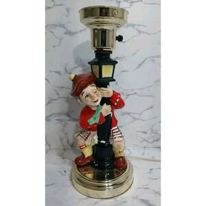 Mid Century Drunken Scottish Man Lamppost Vtg WORKS!